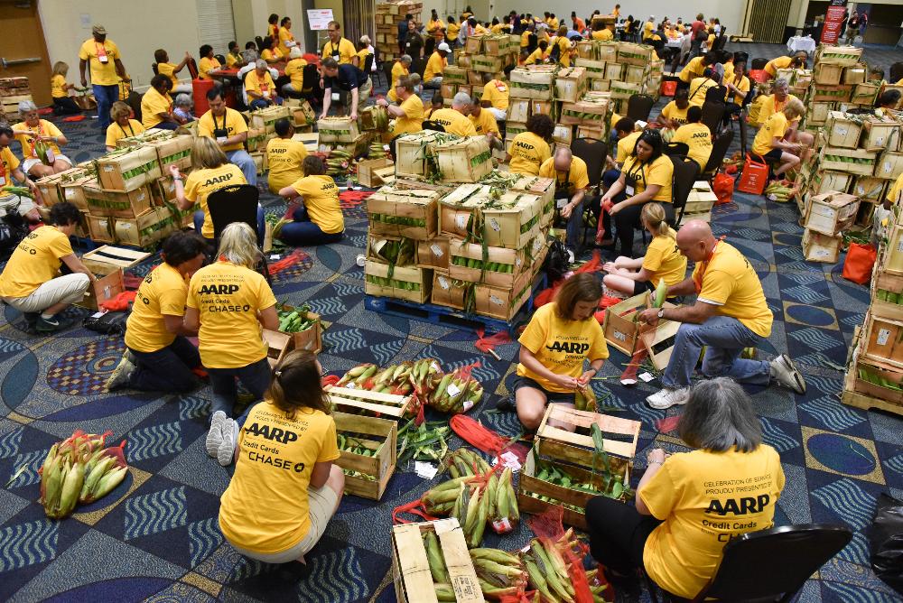 AARP & UHC Food Packing Volunteer Event